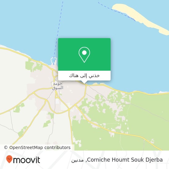 خريطة Corniche Houmt Souk Djerba
