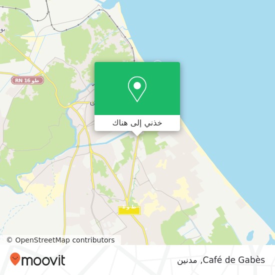 خريطة Café de Gabès