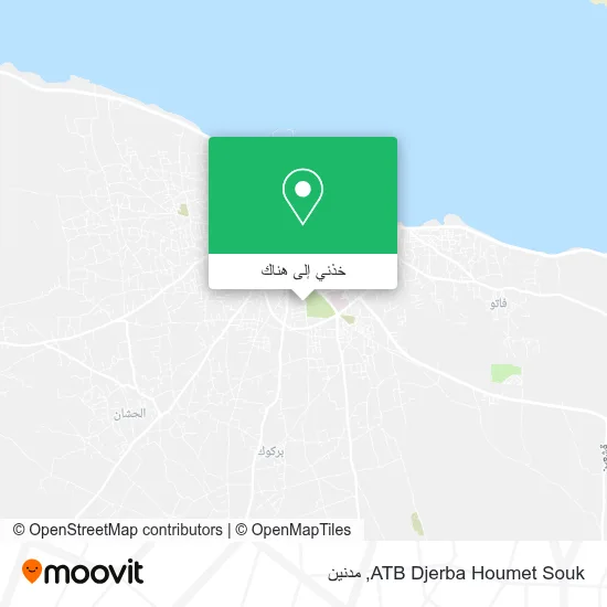 خريطة ATB Djerba Houmet Souk