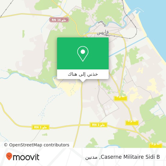 خريطة Caserne Militaire Sidi B