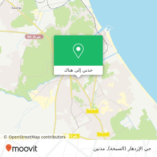 خريطة حي الإزدهار (السبخة)