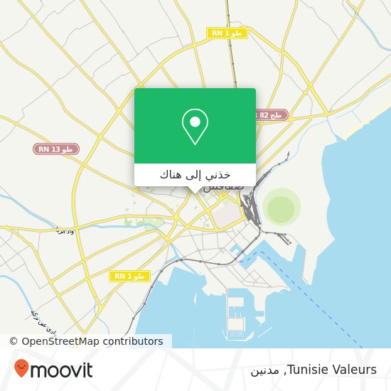 خريطة Tunisie Valeurs