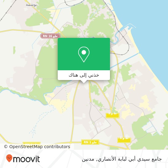 خريطة جامع سيدي أبي لبابة الأنصاري