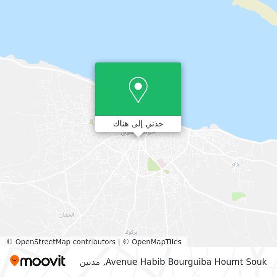 خريطة Avenue Habib Bourguiba Houmt Souk