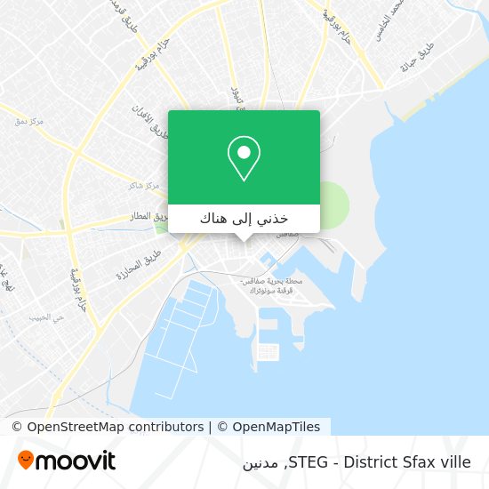 خريطة STEG - District Sfax ville
