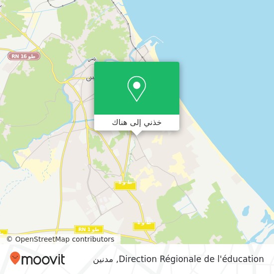 خريطة Direction Régionale de l'éducation