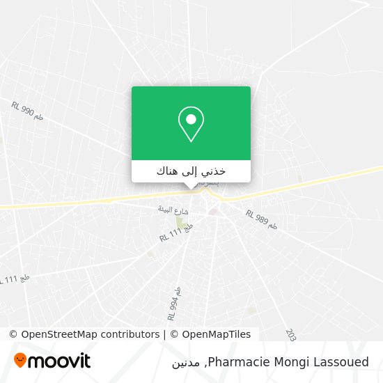 خريطة Pharmacie Mongi Lassoued