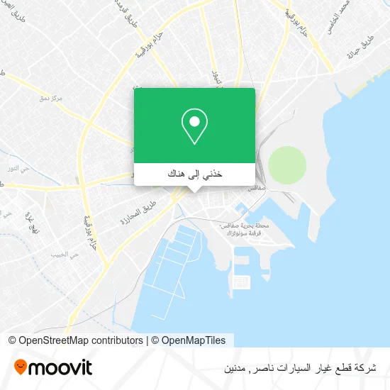 خريطة شركة قطع غيار السيارات ناصر