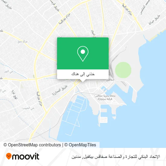 خريطة الإتحاد البنكي للتجارة والصناعة صفاقس بيكفيل