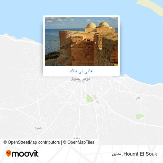 خريطة Houmt El Souk