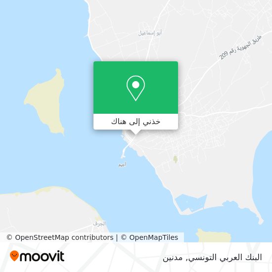 خريطة البنك العربي التونسي