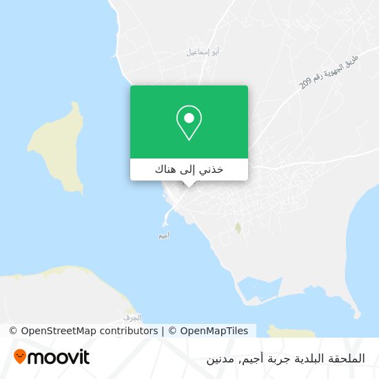 خريطة الملحقة البلدية جربة أجيم