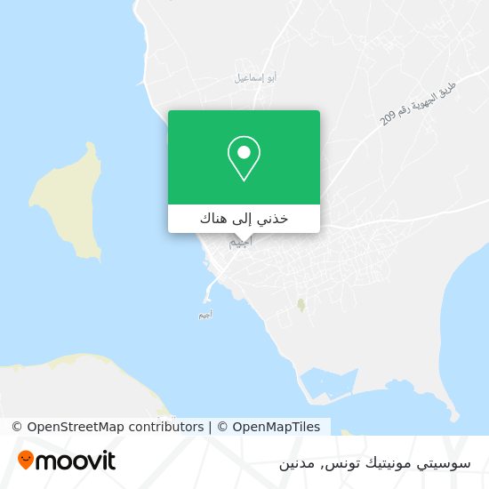 خريطة سوسيتي مونيتيك تونس