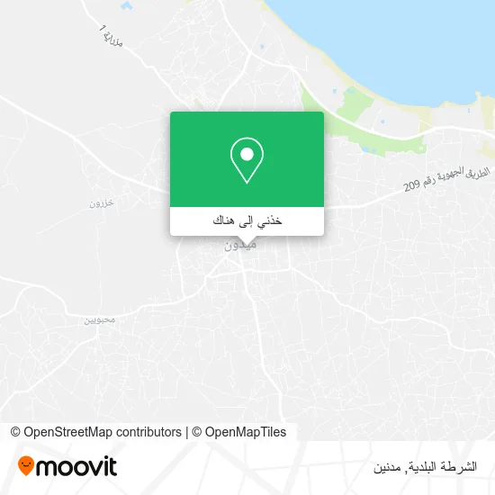 خريطة الشرطة البلدية