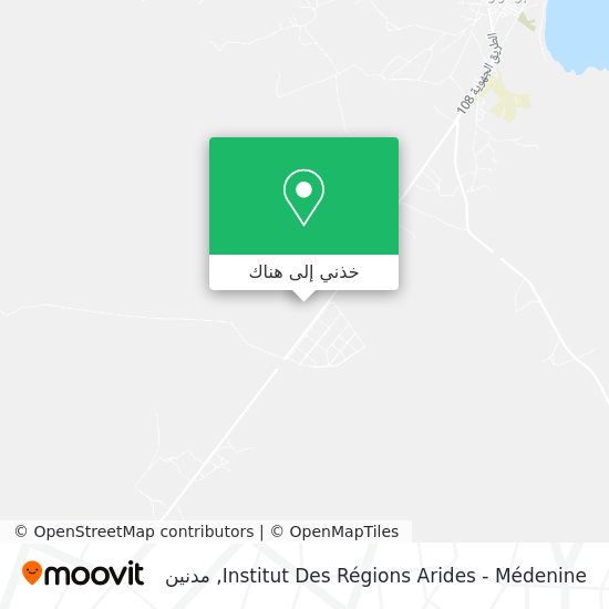 خريطة Institut Des Régions Arides - Médenine