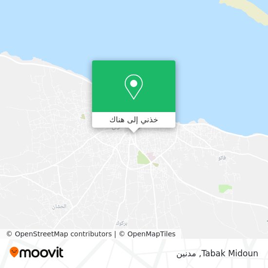 خريطة Tabak Midoun