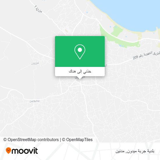 خريطة بلدية جربة ميدون