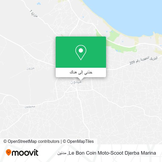 خريطة Le Bon Coin Moto-Scoot Djerba Marina