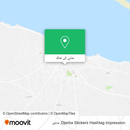 خريطة Djerba Stickers Hashtag Impression