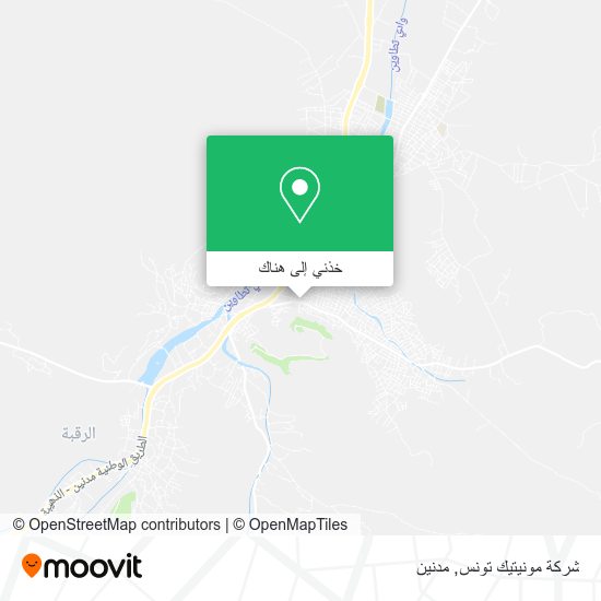 خريطة شركة مونيتيك تونس
