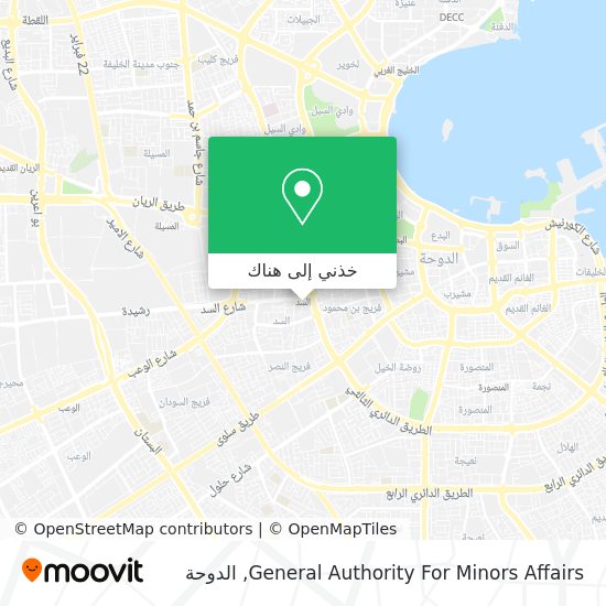 خريطة General Authority For Minors Affairs