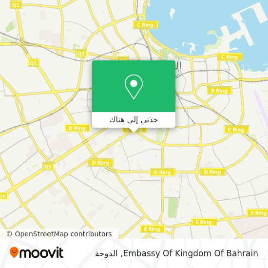 خريطة Embassy Of Kingdom Of Bahrain