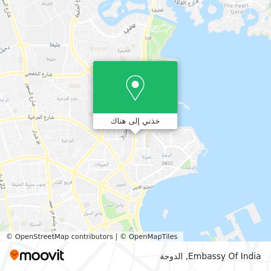 خريطة Embassy Of India