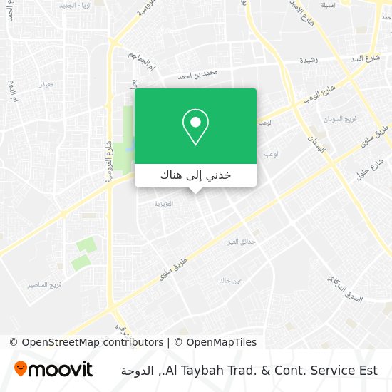 خريطة Al Taybah Trad. & Cont. Service Est.