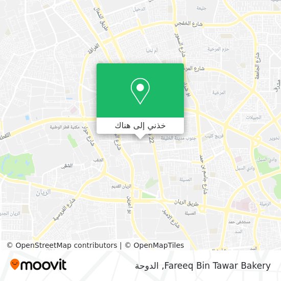خريطة Fareeq Bin Tawar Bakery