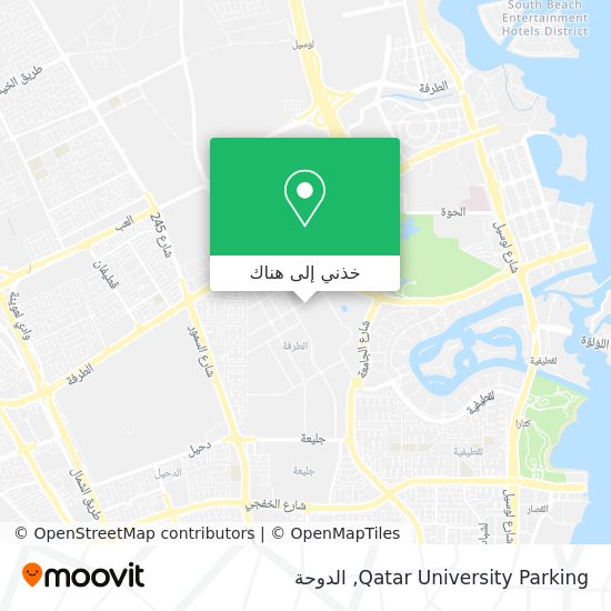 خريطة Qatar University Parking