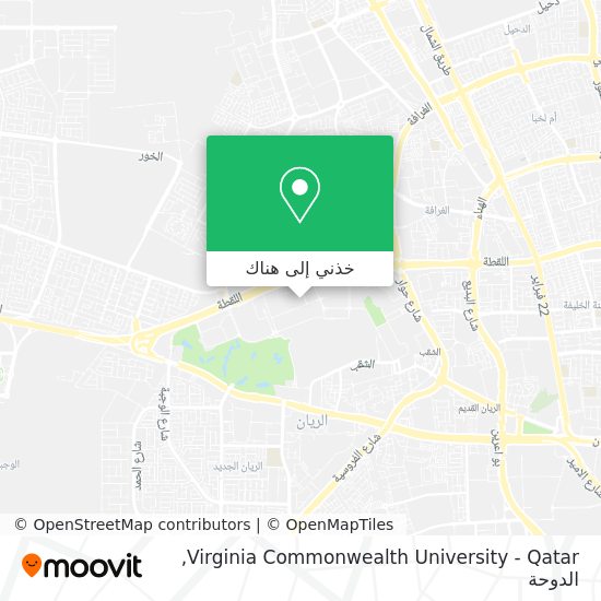 خريطة Virginia Commonwealth University - Qatar