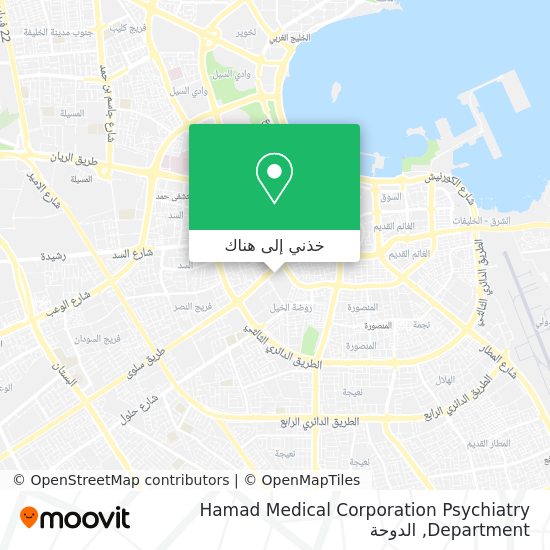 خريطة Hamad Medical Corporation Psychiatry Department