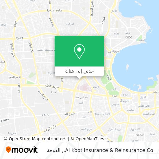 خريطة Al Koot Insurance & Reinsurance Co.
