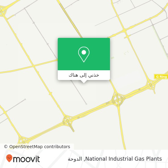 خريطة National Industrial Gas Plants