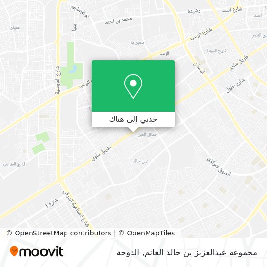 خريطة مجموعة عبدالعزيز بن خالد الغانم