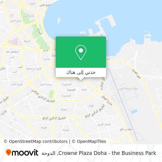 خريطة Crowne Plaza Doha - the Business Park