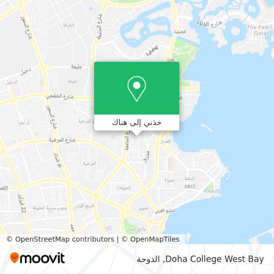 خريطة Doha College West Bay