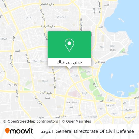 خريطة General Directorate Of Civil Defense