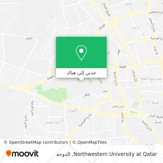 خريطة Northwestern University at Qatar