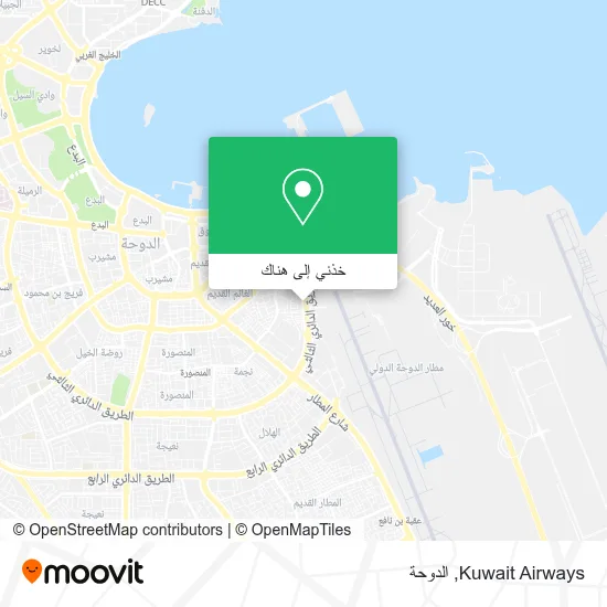 خريطة Kuwait Airways