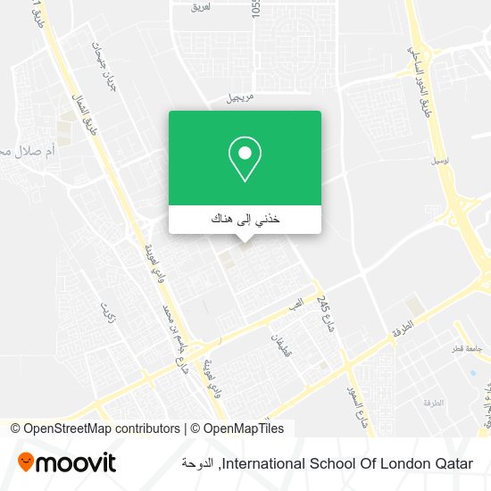 خريطة International School Of London Qatar