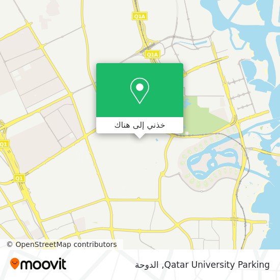 خريطة Qatar University Parking