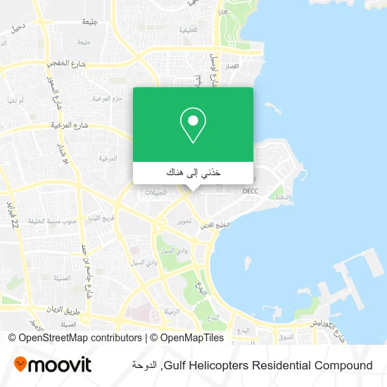 خريطة Gulf Helicopters Residential Compound
