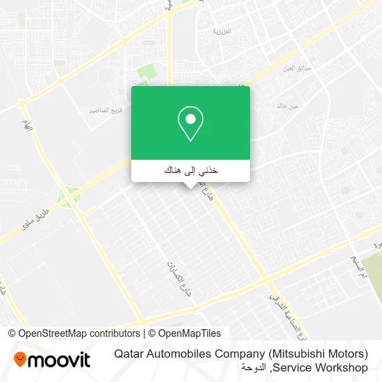 خريطة Qatar Automobiles Company (Mitsubishi Motors) Service Workshop