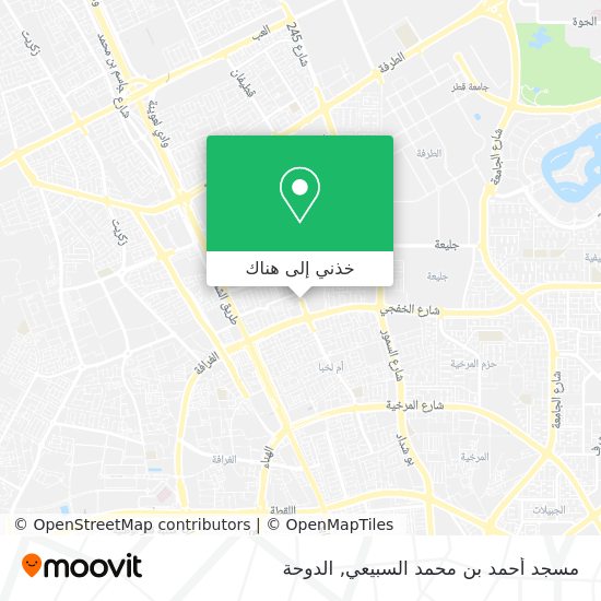 خريطة مسجد أحمد بن محمد السبيعي