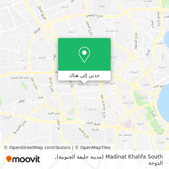 خريطة Madinat Khalifa South (مدينة خليفة الجنوبية)