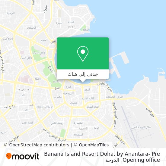 خريطة Banana Island Resort Doha, by Anantara- Pre Opening office