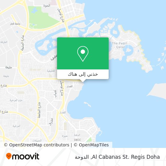 خريطة Al Cabanas St. Regis Doha