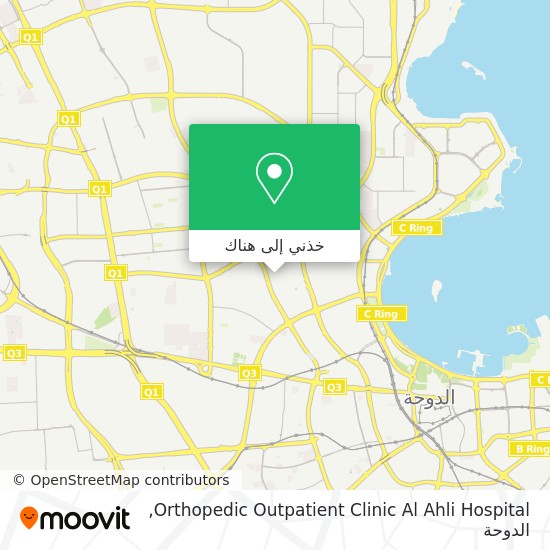 خريطة Orthopedic Outpatient Clinic Al Ahli Hospital