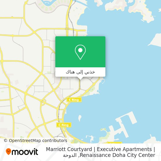 خريطة Marriott Courtyard | Executive Apartments | Renaissance Doha City Center